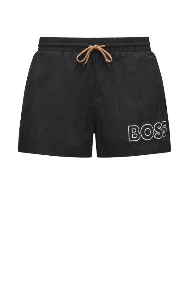 Hugo Boss Short de bain à séchage rapide avec logo contouré