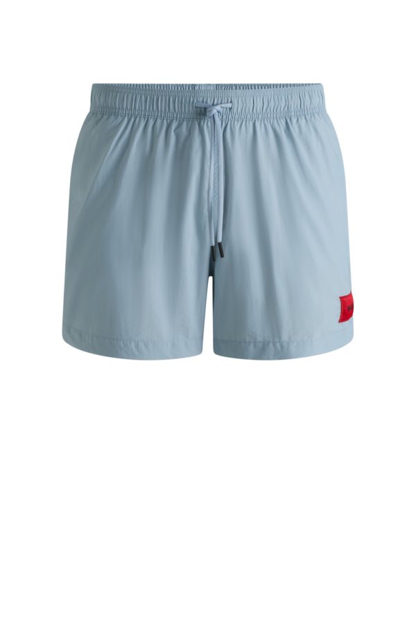Hugo Boss Short de bain entièrement doublé avec étiquette logotée rouge