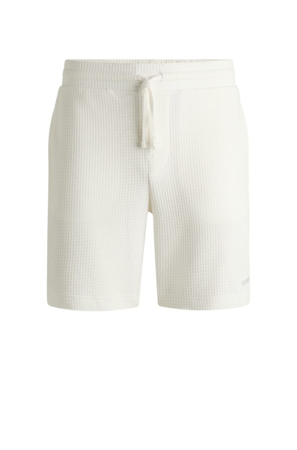 Hugo Boss Short de pyjama gaufré avec logo brodé