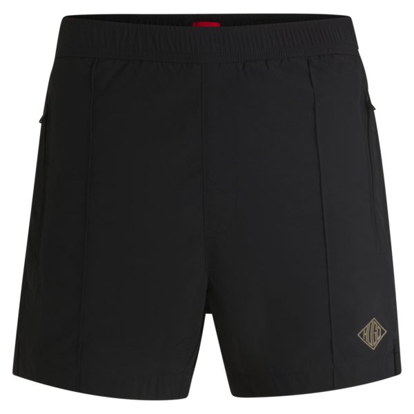 Hugo Boss Short en popeline avec imprimé logoté