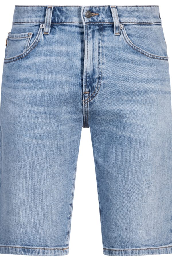 Hugo Boss Short regular Maine en denim stretch bleu confortable