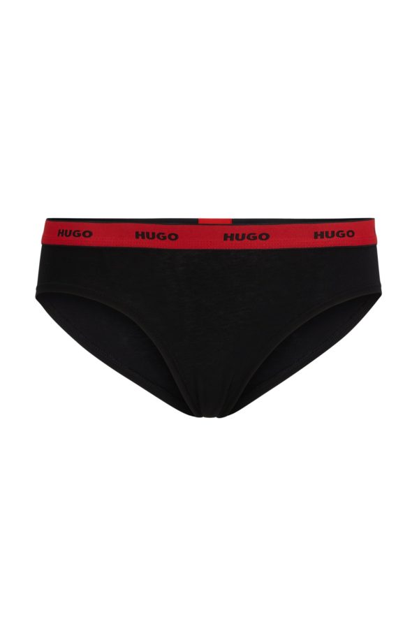 Hugo Boss Slip en coton stretch avec taille logotée