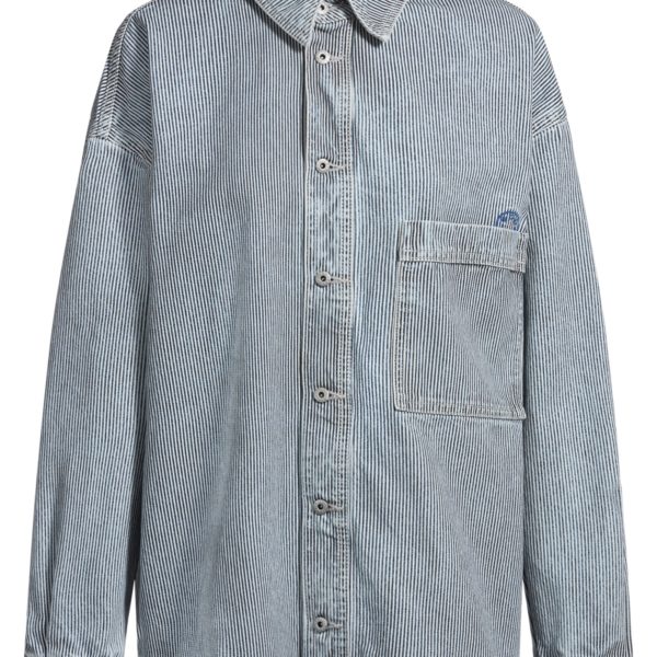 Surchemise boutonnée en denim rigide à rayures – Hugo Boss