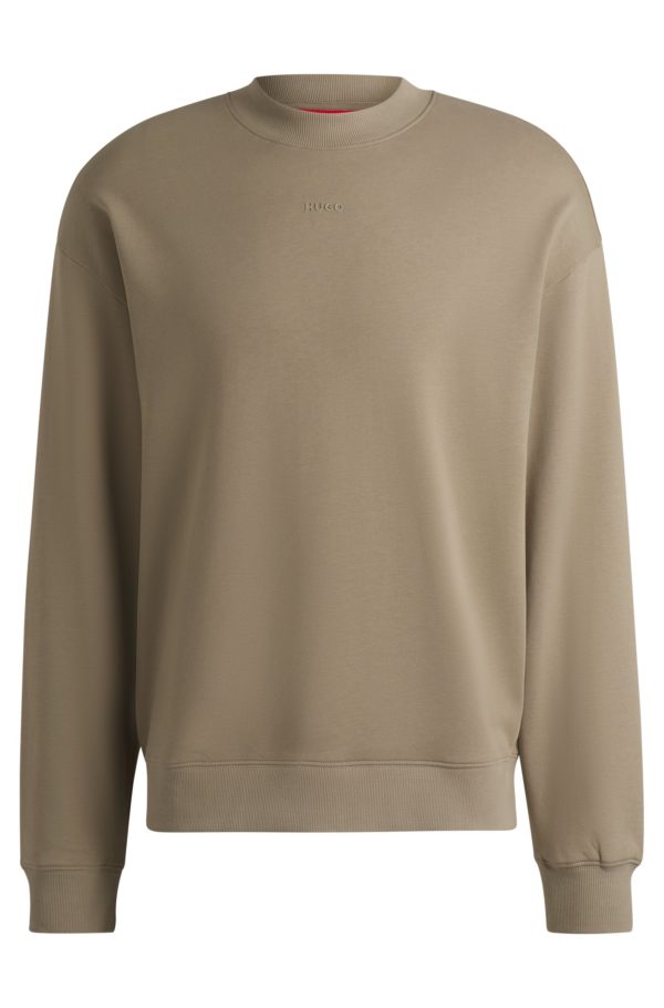 Hugo Boss Sweat Relaxed en molleton de coton à logo imprimé