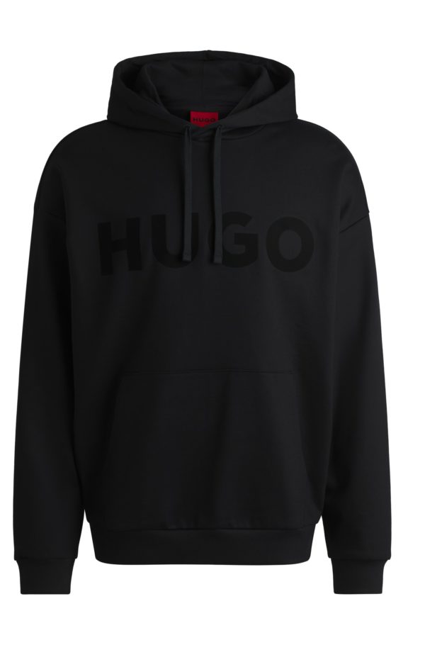 Hugo Boss Sweat à capuche Oversize en molleton de coton avec logo ton sur ton