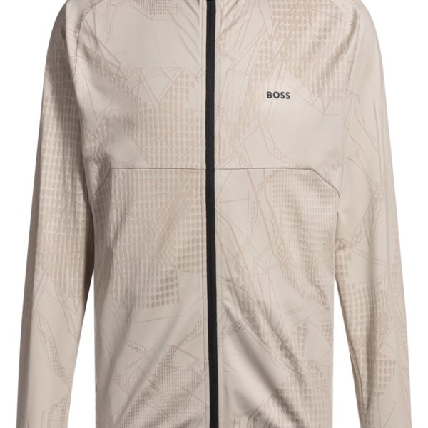 Hugo Boss Sweat zippé Active avec motif jacquard