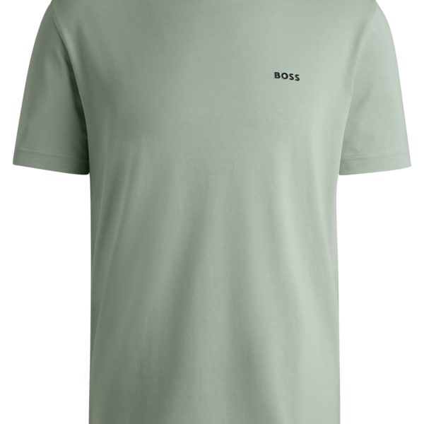 T-shirt Regular en coton stretch avec logo contrastant – Hugo Boss