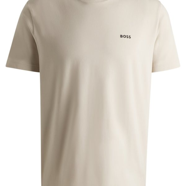 T-shirt Regular en coton stretch avec logo contrastant – Hugo Boss