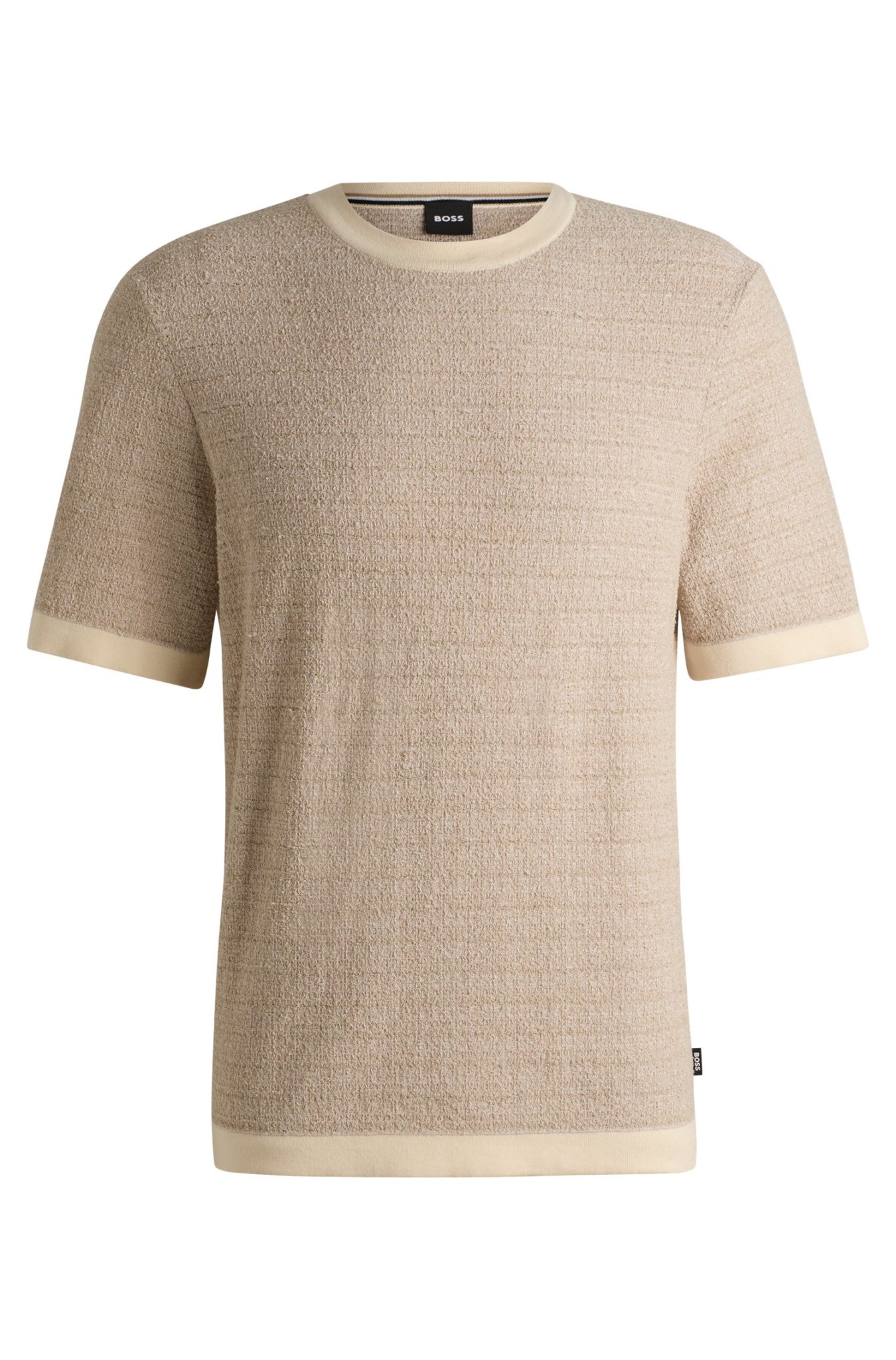 Hugo Boss T-shirt Relaxed en maille jacquard