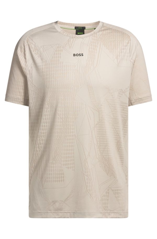 Hugo Boss T-shirt actif à motif jacquard et gestion de l’humidité