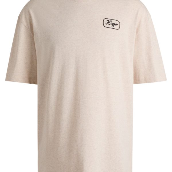 Hugo Boss T-shirt ample en coton avec motif artistique inspiré des courses automobiles