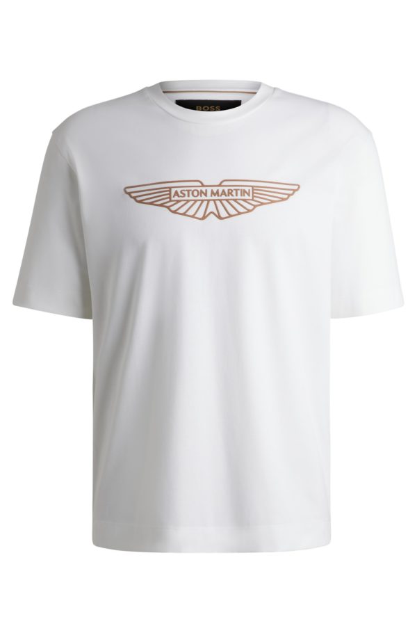 Hugo Boss T-shirt en coton stretch BOSS x Aston Martin à logo artistique