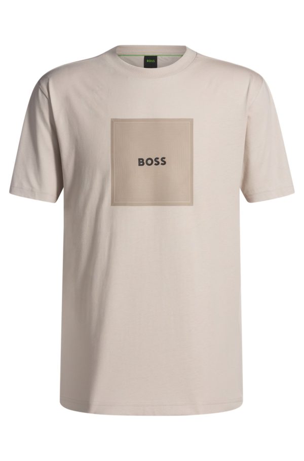 Hugo Boss T-shirt en jersey de coton avec logo artistique