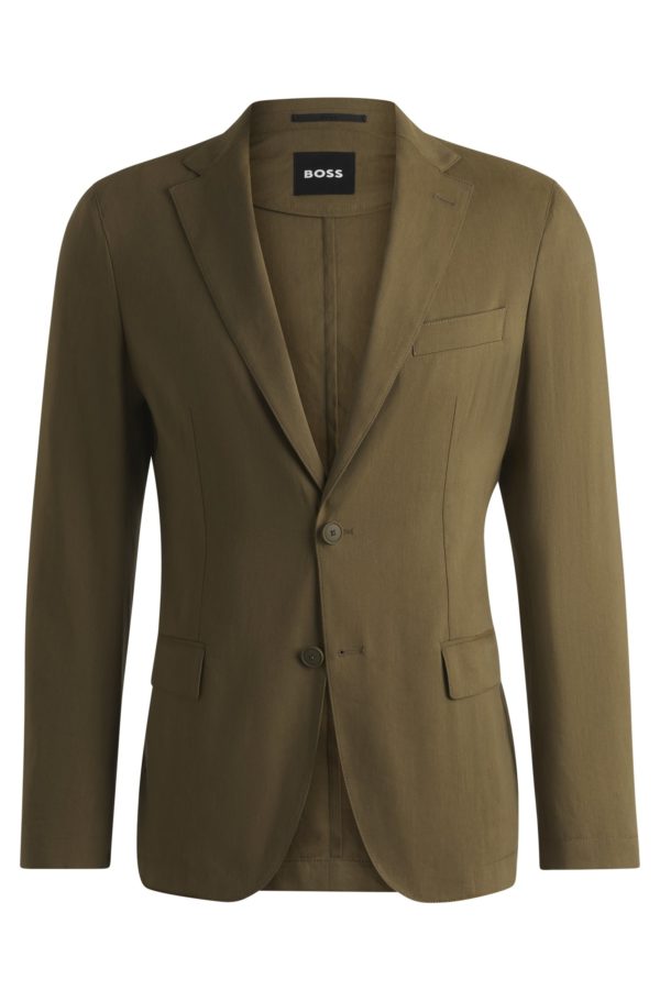 Hugo Boss Veste Slim en mélange de lin et de stretch