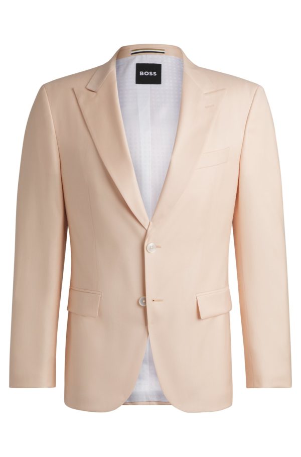 Hugo Boss Veste Slim en satin de laine mélangée