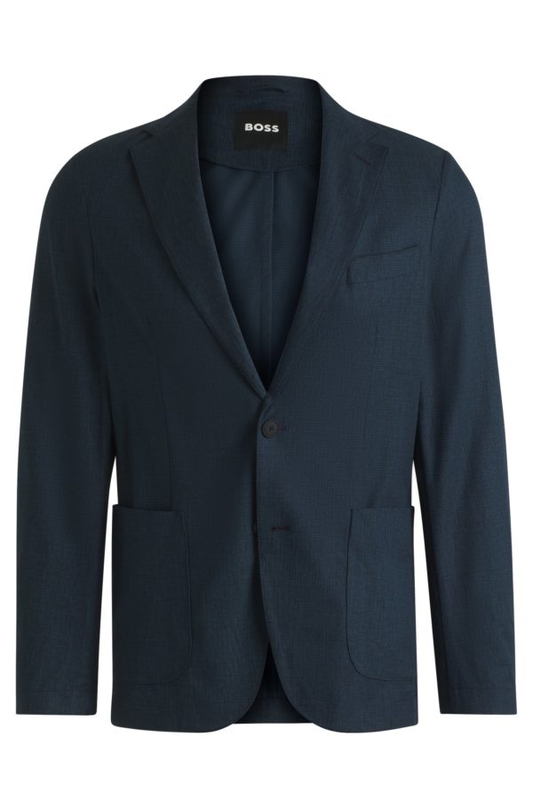 Hugo Boss Veste de costume Slim pliable en tissu déperlant