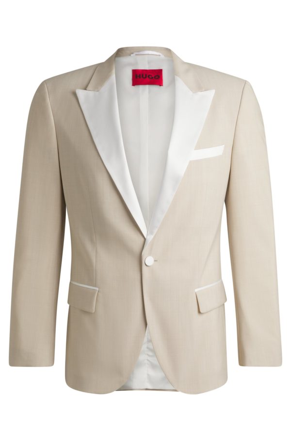 Hugo Boss Veste de smoking Slim en laine mélangée