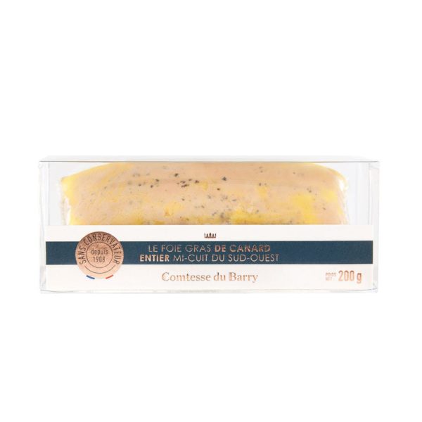 Foie gras de canard entier mi-cuit du Sud-Ouest 200g-Comtesse du Barry