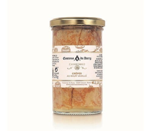 4 crêpes au rhum vanillé-Comtesse du Barry