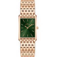 Daniel Wellington DW Montre 22x32 Bound 9-Link Emerald Sunray Rose Gold