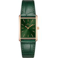 Daniel Wellington DW Montre 22x32 Bound Crocodile Emerald Sunray Rose Gold