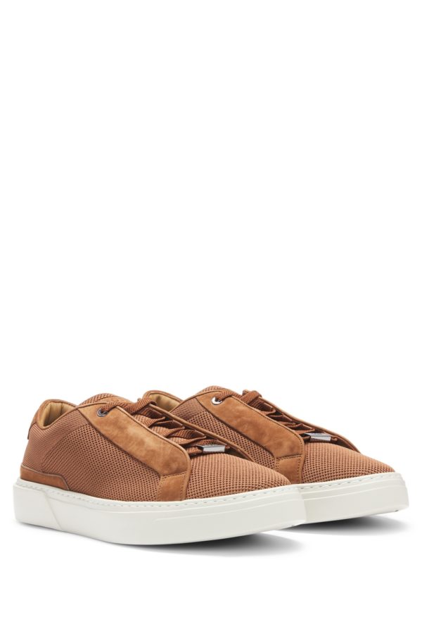Hugo Boss Baskets basses Gary avec tige en maille respirante