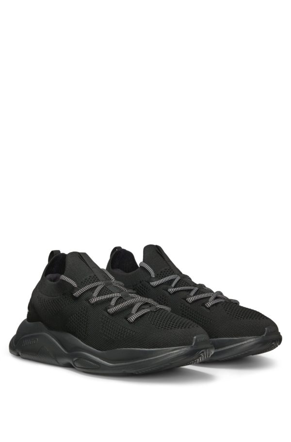 Hugo Boss Baskets style chaussures de course avec tige en maille et logo en relief