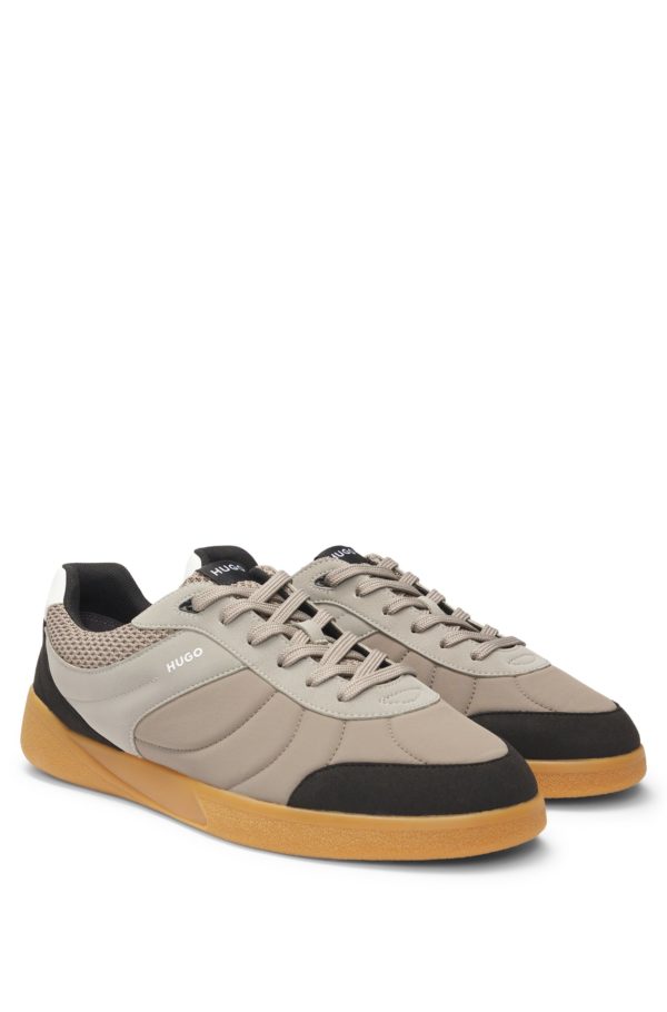 Hugo Boss Baskets style chaussures de football imitation cuir suédé
