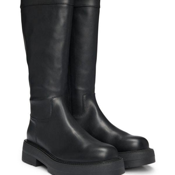 Hugo Boss Bottes en cuir avec monogramme Double B rembourré