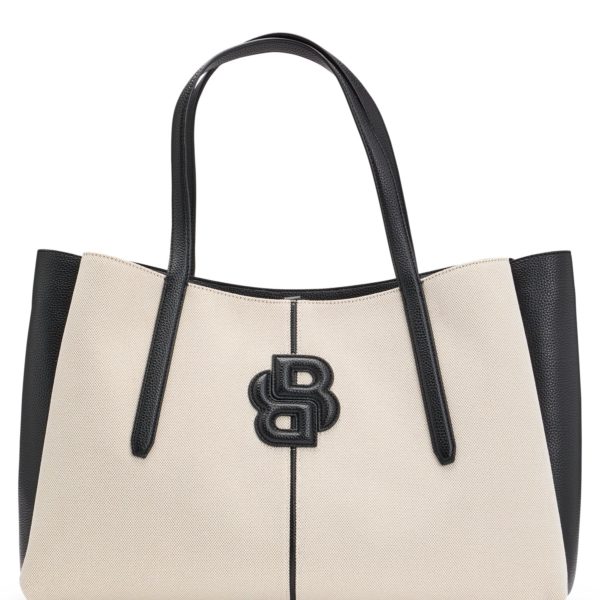Hugo Boss Cabas en toile à monogramme Double B matelassé