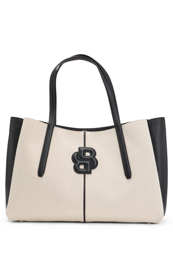 Hugo Boss Cabas en toile à monogramme Double B matelassé