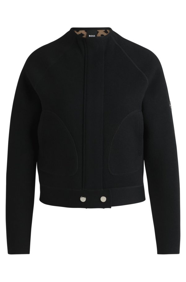 Hugo Boss Cardigan d’équitation à fermeture invisible