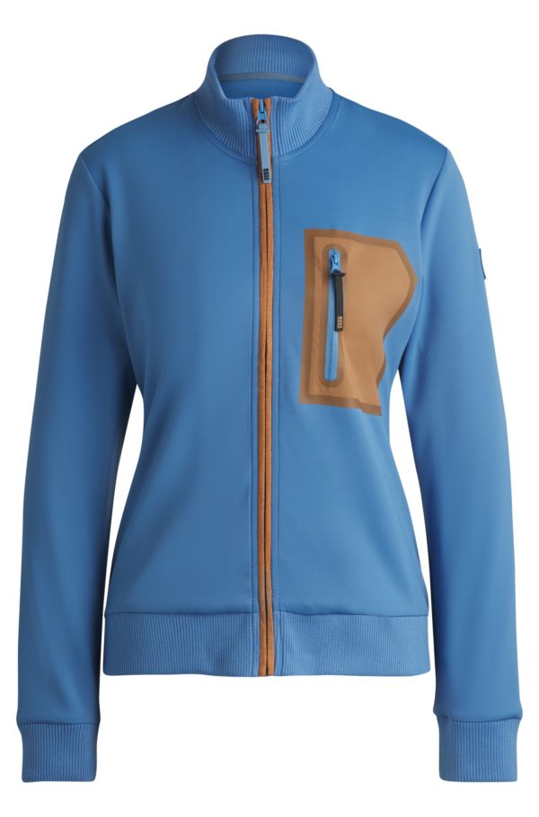 Hugo Boss Cardigan d’équitation avec poche-poitrine zippée