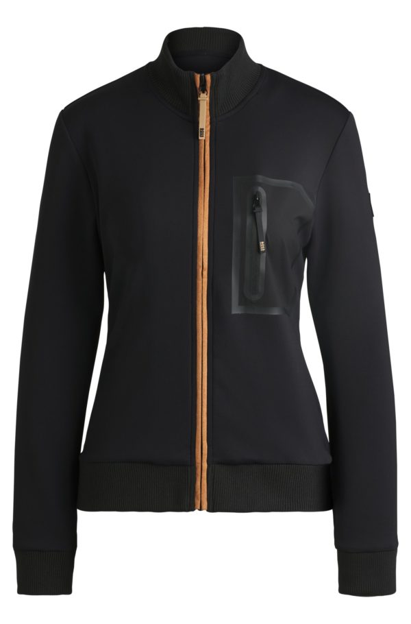 Hugo Boss Cardigan d’équitation avec poche-poitrine zippée