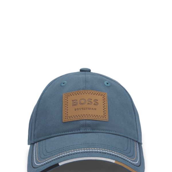 Casquette d’équitation avec patch logoté d’inspiration rétro – Hugo Boss