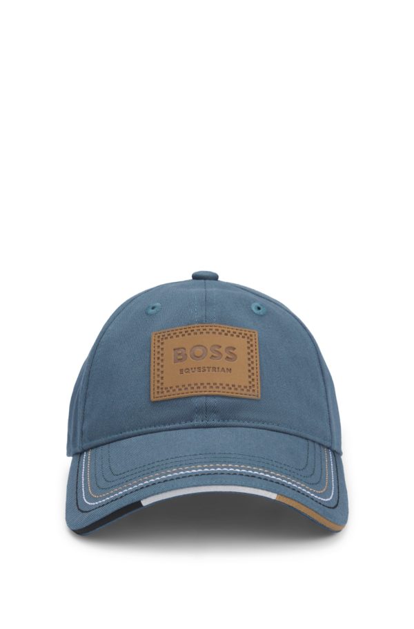 Hugo Boss Casquette d’équitation avec patch logoté d’inspiration rétro