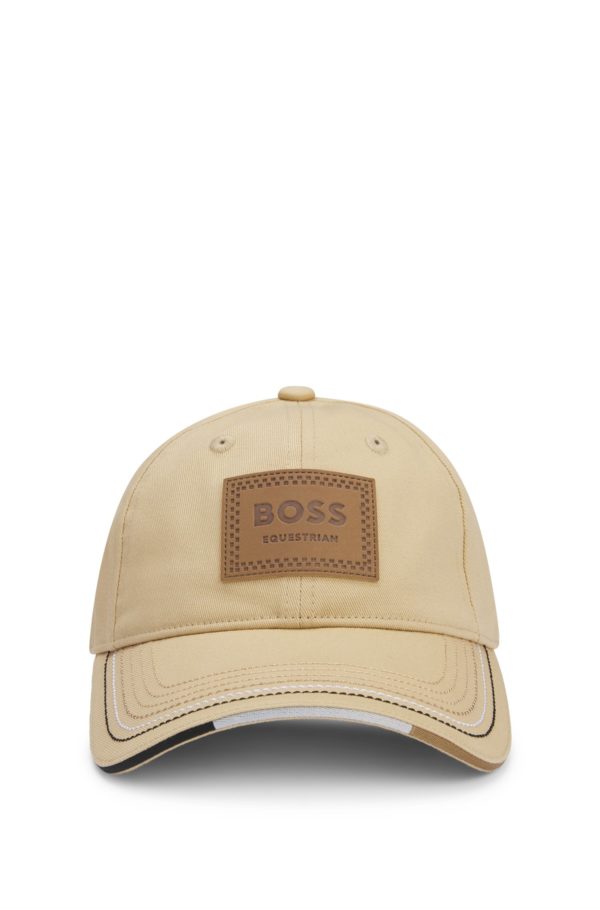 Hugo Boss Casquette d’équitation avec patch logoté d’inspiration rétro