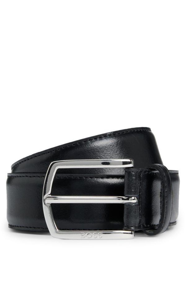 Hugo Boss Ceinture en cuir italien avec boucle logotée et doublure intégrale