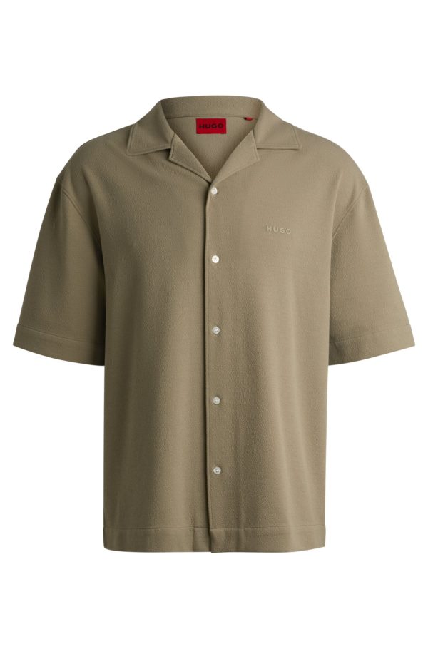 Hugo Boss Chemise Oversize en jersey structuré