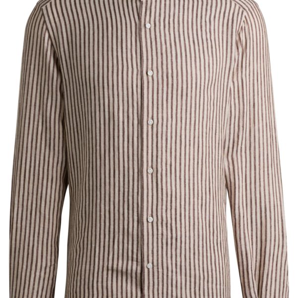 Hugo Boss Chemise Regular en lin italien à rayures