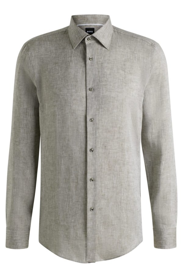 Hugo Boss Chemise Slim en lin italien
