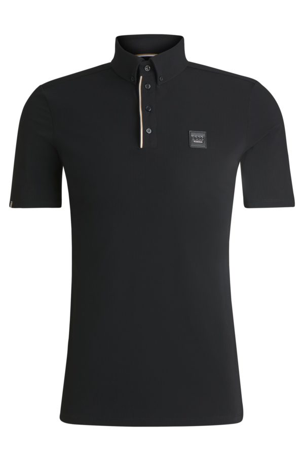 Hugo Boss Chemise d’entraînement d’équitation en piqué stretch