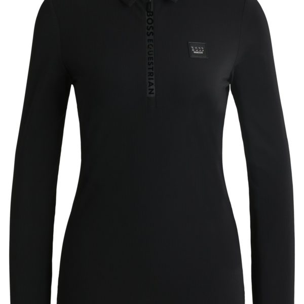 Chemise d’entraînement d’équitation en piqué stretch – Hugo Boss