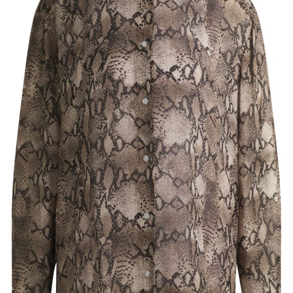 Chemisier Oversize en crêpe de Chine à imprimé python – Hugo Boss