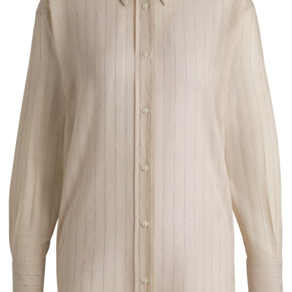 Chemisier Regular en coton mélangé à rayures – Hugo Boss