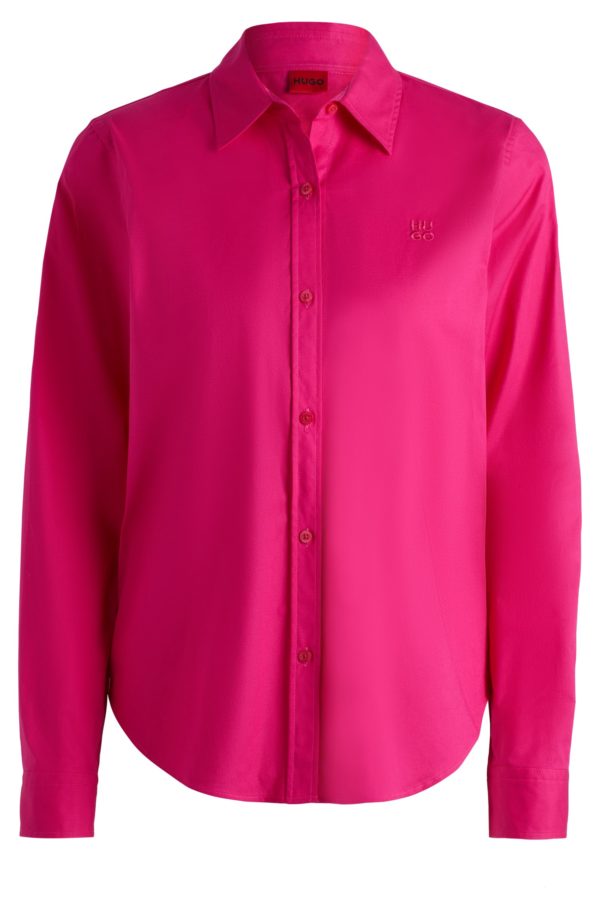 Hugo Boss Chemisier Regular en toile de coton stretch