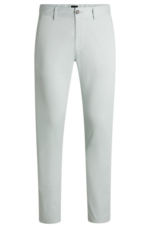 Hugo Boss Chino Slim en satin de coton stretch
