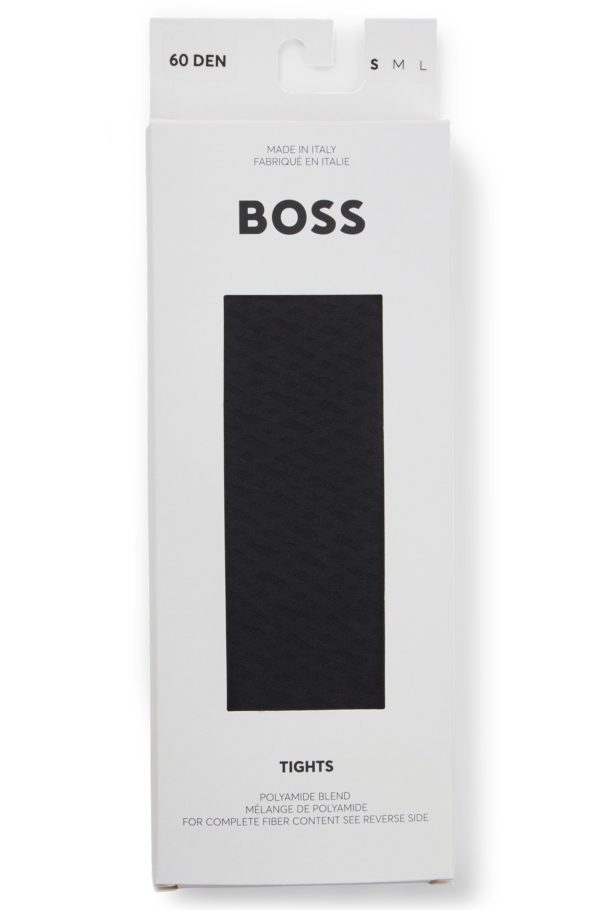 Hugo Boss Collant 20 deniers à motif monogramme