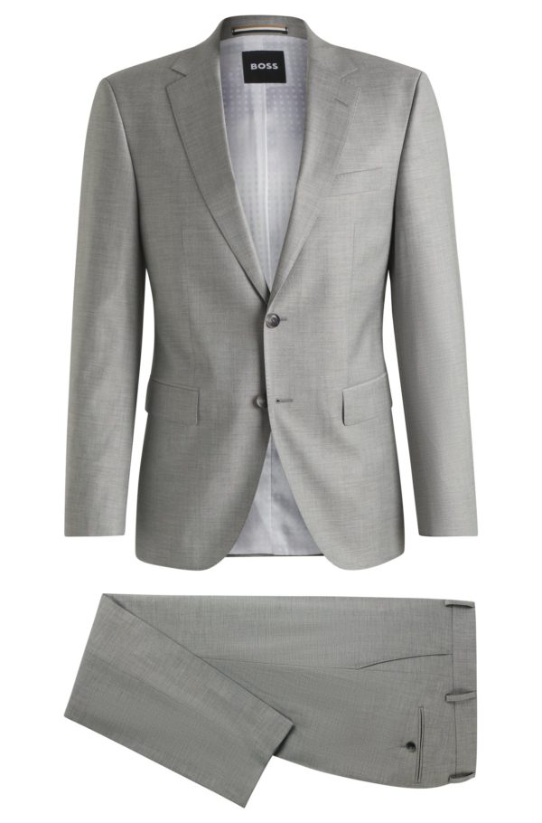 Hugo Boss Costume deux pièces Regular en laine mélangée