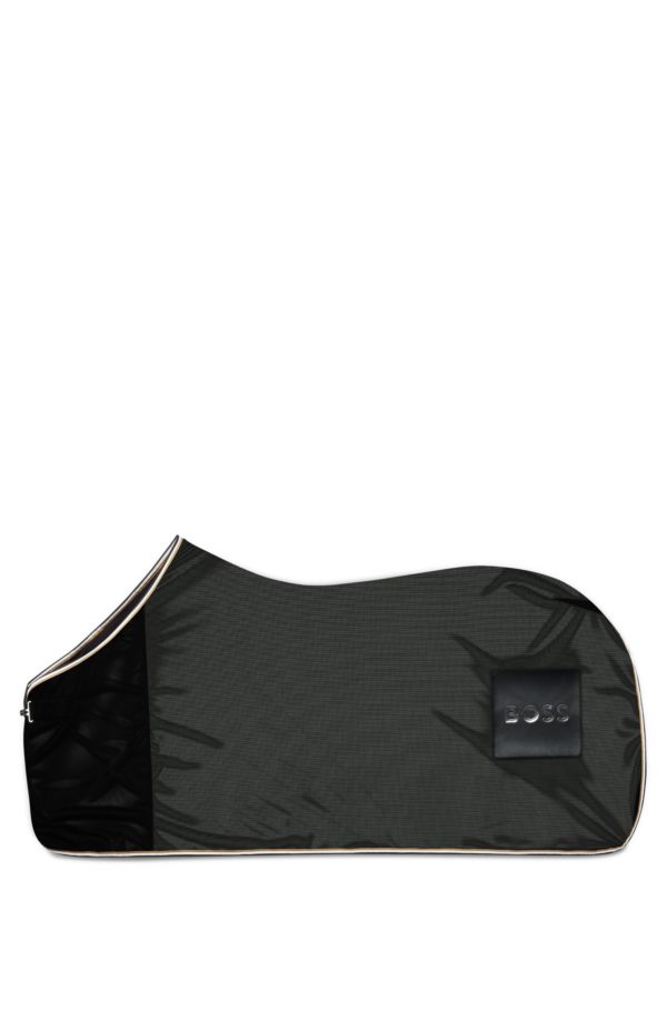 Hugo Boss Couverture d’équitation anti-mouches en mesh avec patch logoté